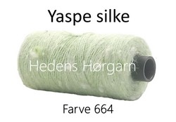 Shantung Yaspe silke farve 664 lyse grøn 1 stk tilbage